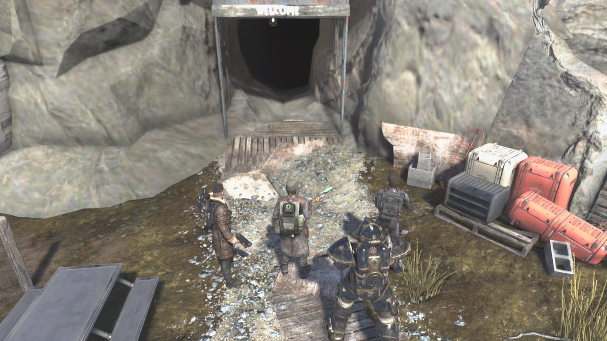 ABOSXbox's tweet photo. The patrol awaits at the entrance, preparing to breach the Vault 94.
According to our Senior Scribe; The Vault is infested with Mirelurks, reinforcements are requested to head to the location to assist.
(Continues tomorrow! 🎊)
2/2
#XboxShare #Fallout76 #RP #AppalachianBOS https://t.co/CkGTeAAM4z