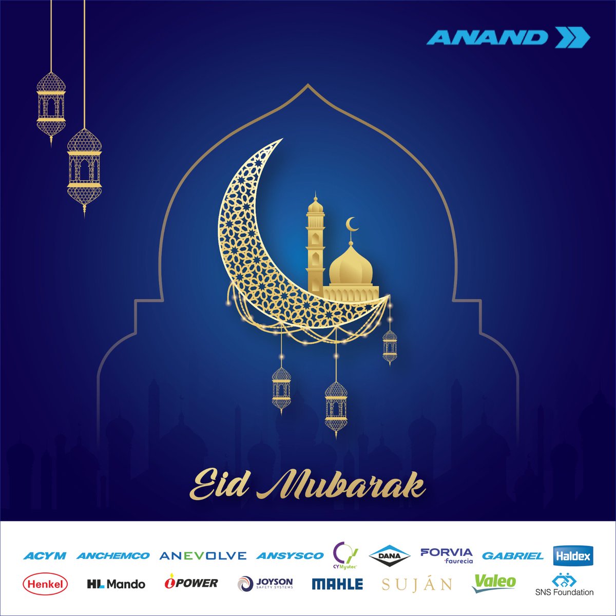 ANANDGroupIndia's tweet photo. ANAND Group extends its warm wishes to you and your family on the occasion of Eid. Have a blessed and joyful celebration!
#ANAND #ANANDGroup #ANANDGroupIndia #Eid #EidMubarak2023 #EidFestival #EidCelebration https://t.co/ZeoUCckbyz