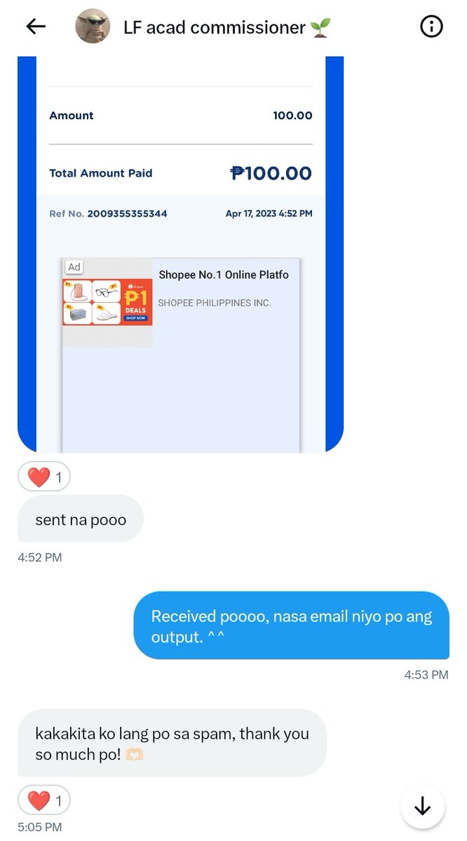 commsbymarin's tweet photo. Client: New 

➣ Task: Cover Letter (as a fresh graduate)
     ⤿ Price: 200 (rush)

✄ ─────────────

⎙: #MarinTransparency 
➲ Date of Transaction: [ 04/17/23 ] https://t.co/Wc6VuqktaP