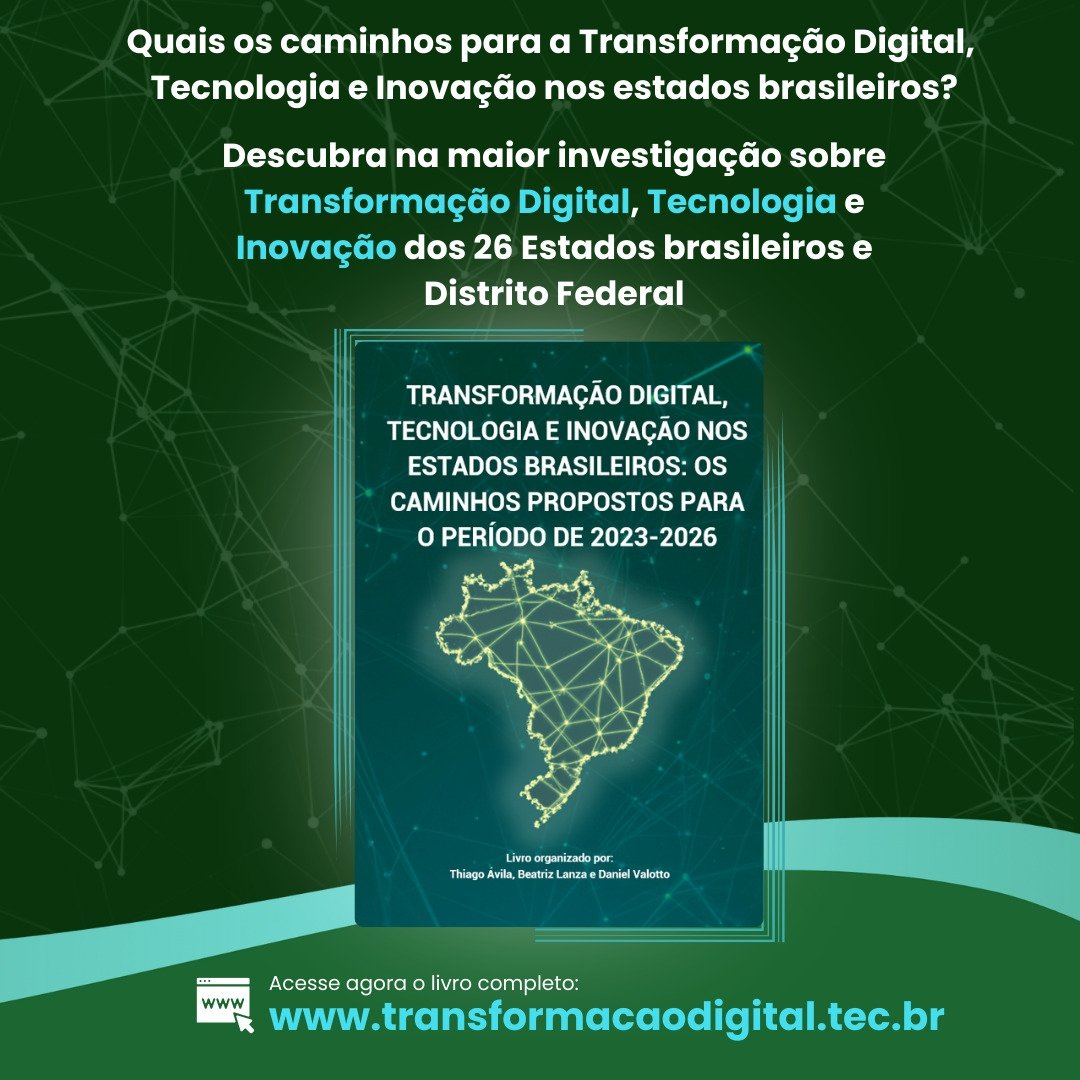 ThiagoAvila1981's tweet photo. DOWNLOAD NOW - UNPRECEDENTED BOOK!

 DIGITAL TRANSFORMATION, TECHNOLOGY AND INNOVATION IN BRAZILIAN STATES: THE PROPOSED PATHS FOR THE 2023-2026 CYCLE
https://t.co/t2Gf7iIos2 https://t.co/v6jue6KO2d