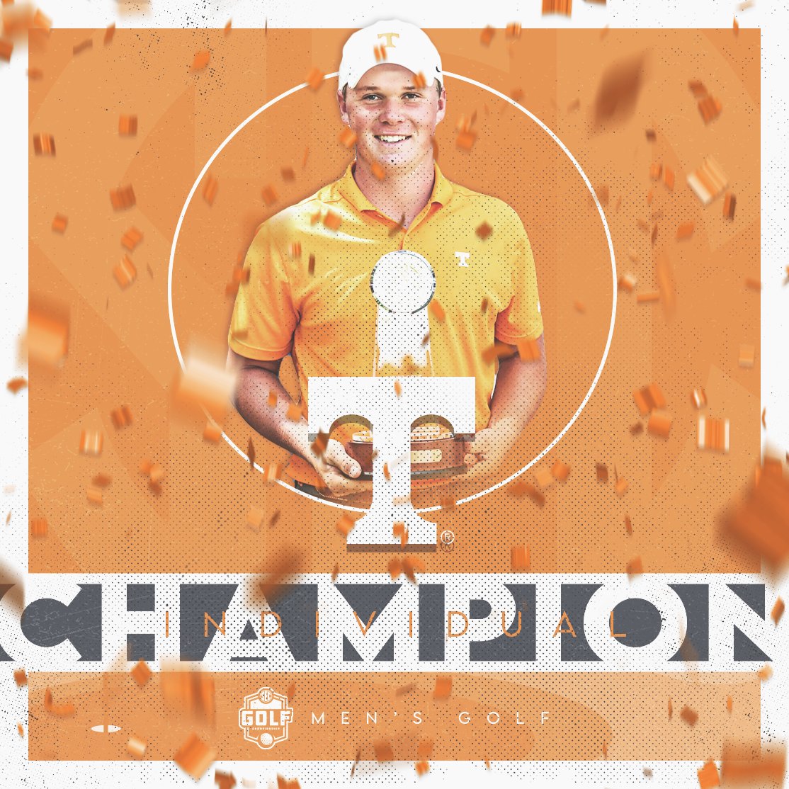 The Individual Champion. 🏆 @Vol_Golf's Caleb Surratt became the first freshman to claim the SEC title since Justin Thomas in 2012! #SECGolf x #SECChampionship