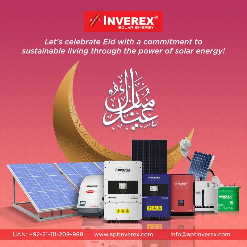 Eid Mubarak! Happy Eid ul Fitr to all from the Inverex family. After a long month of fasting, let everyone spend this happy Eid with joy, peace and harmony. #Inverex #EidMubarak #EidUlFitr #Eid2023