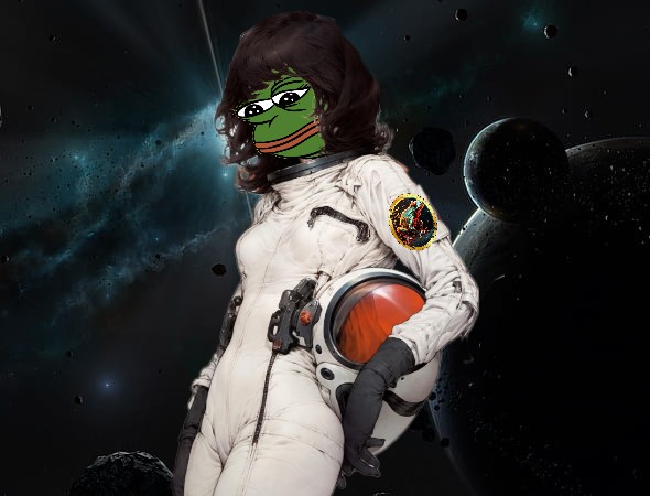 CapObviousleee's tweet photo. Sexy astronaut pepe about to blast off, come be her passenger. 

FIRST ORIGINAL PEPE TOKEN ON THE BLOCKCHAIN THAT PAYS NFT HOLDERS REWARDS

https://t.co/yA5bkvYtj0

https://t.co/kKq5eJFU9N

ca: 0xeD22b04b382A32cbc6Da176884fB980dEd9beC8e

 @ThePepeDAOBSC #PEPE #PepeCoin #pepeDAO https://t.co/Ofd0O9C1IA