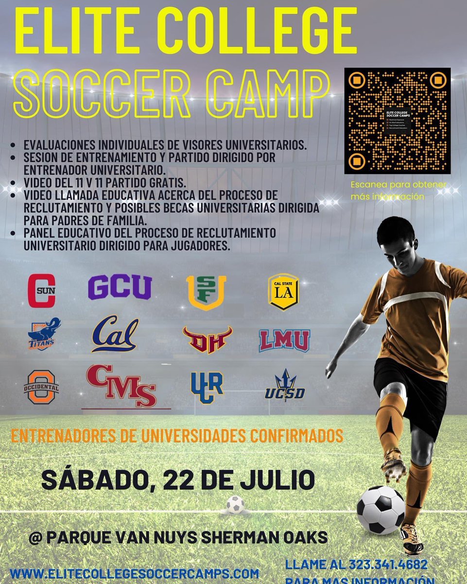 AllofsLima's tweet photo. Visorias para jugadores interesados en jugar en universidades, con información en inglés y en español. 

Bilingual College ID camp (Spanish and English) https://t.co/uIS8AbY0KQ