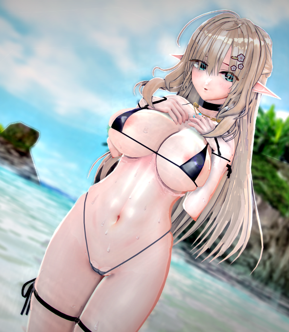 こぼれ豊満エルフ 