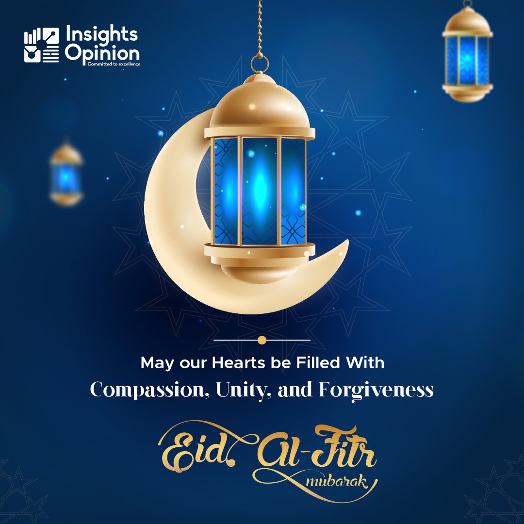 insightsopn's tweet photo. Let’s come together and celebrate this joyous occasion of #EidUlFitr with our loved ones. May our hearts be filled with happiness and our homes be filled with peace.✨

#EidMubarak #EidAlFitr #EidAlFitr2023 #EidSpecial #InsightsOpinion #MRX https://t.co/m9qw1cHBoc