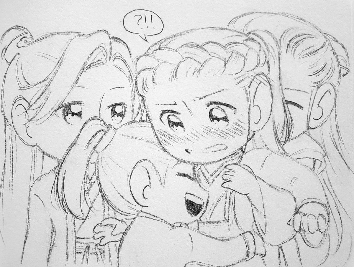 doodles_kiki's tweet photo. I made this as an absolute treat for myself bc life hasn't treated me super nicely💕
Anyways, a universe in which Ye Baiyi gets the love n affection he deserves💖💕
#WordofHonor #SHL #TYK #YeBaiyi #RongChangqing #XieWang #Chengling #WenKexing #ZhouZishu https://t.co/gpvLQC11vy