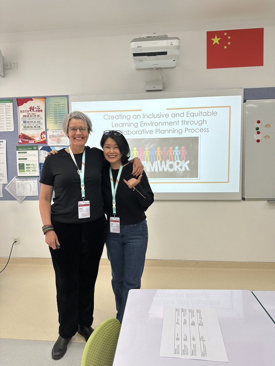 Ginnap28's tweet photo. @MsKellyHolmes @regindoak closer to presenting our journey understanding #collaboration as an #equity piece to #elevate practices. How grateful I am to be part of this group! Representing @NISChina #golions 🦁 https://t.co/ICVrXvbZqy