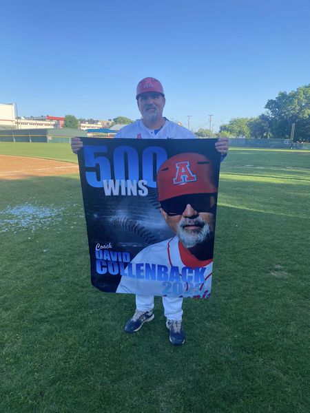 acpapaches's tweet photo. ⚾️Congratulations to our very own Coach Collenback on his 5️⃣0️⃣0️⃣th career win! ⚾️ #weareantonian #RollTribe #acpbaseball https://t.co/VX6KeGwGjJ