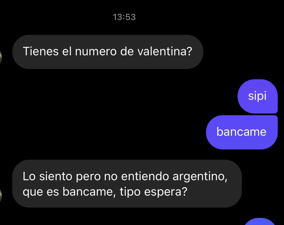 ____sdg's tweet photo. me causa gracia pq yo no hablo español, hablo argentino https://t.co/OrZDRhM0GA
