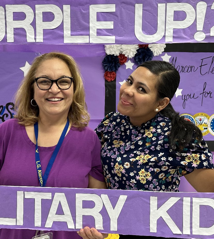 Had such a blast yesterday at our first annual Purple-Up Military Game Night for our military kiddos! @SanElizarioISD is a proud #PURPLESTAR district! 💜 @SEISDpliaison @LettydeSantos1 @MsLorenaRobles @nogarcia88 @AlarconElem