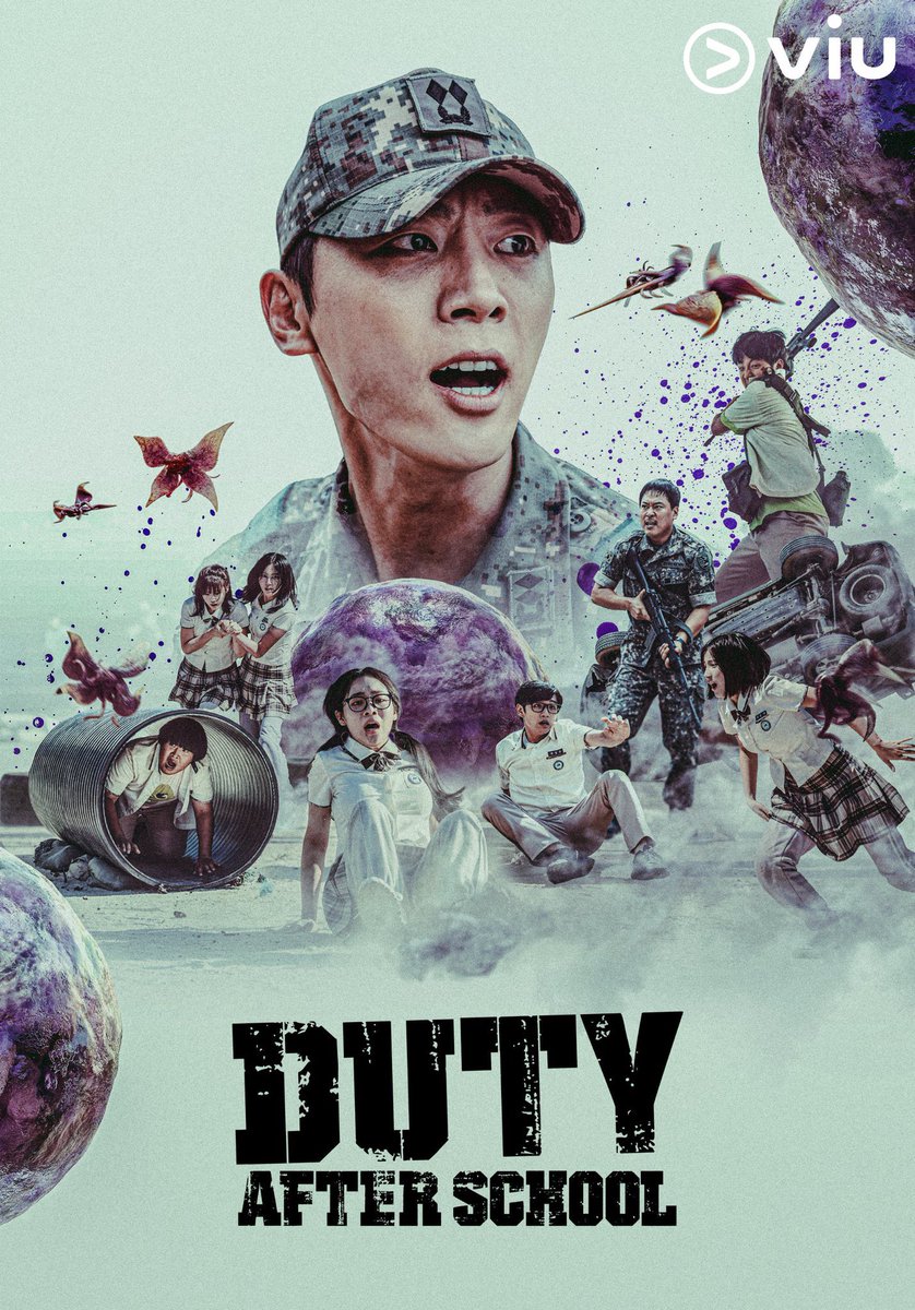 jsmtjyygyjbbjb's tweet photo. Duty After School พาร์ท 1 -2 มาแล้ว 10 ตอน ดูได้รวดเดียวเลย ซีรีส์เกี่ยวกับเด็กม.6 ที่ต้องไปฝึกทหารเพื่อแลกกับคะแนนพิเศษซูนึง แต่ใครจะรู้ว่าฝึกไปสู้กับเอเลี่ยนที่ตกลงมาจากลูกกลมๆ ซับไทยใน viu เลย https://t.co/W0rnEG2vuo