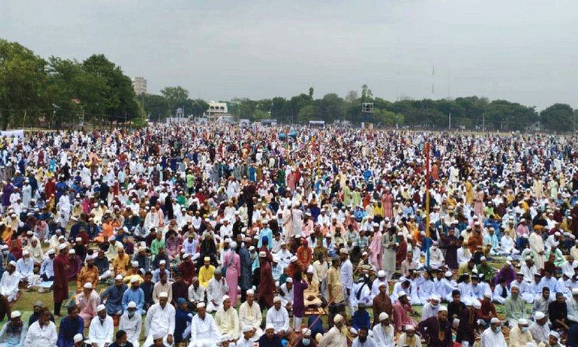 লাখো মুসল্লির তাকবীরে ধ্বনিত হলো দিনাজপুরের ঐতিহাসিক গোর-এ শহীদ ময়দান