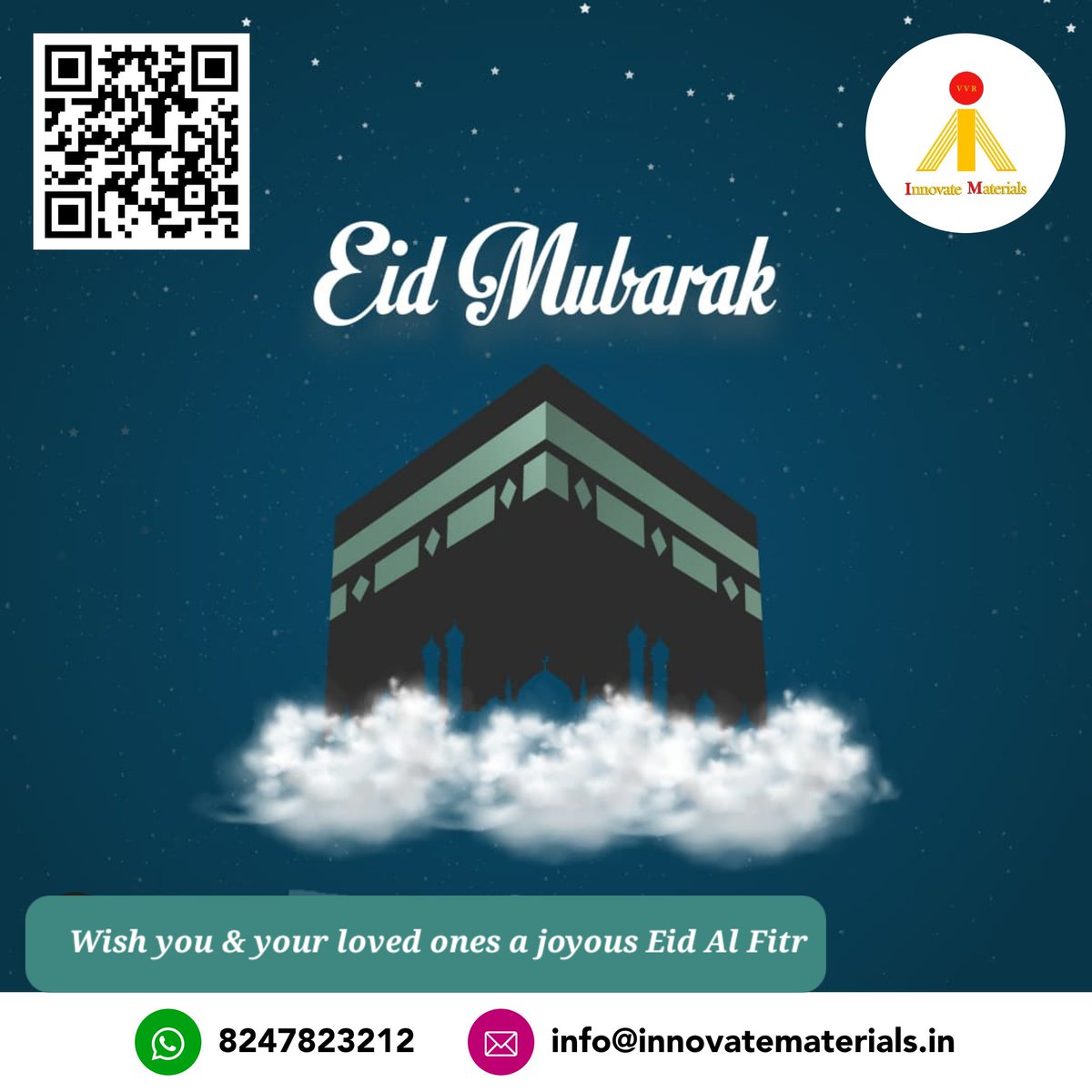 vvrinnovate's tweet photo. Wishing you and your loved ones a joyous Eid Al-Fitr filled with blessings, happiness and peace.
#Eid2023 #innovatematerials #frp #frphyderabad #frpgratings #grphandrails #frpindia https://t.co/hkSPvqBoYy