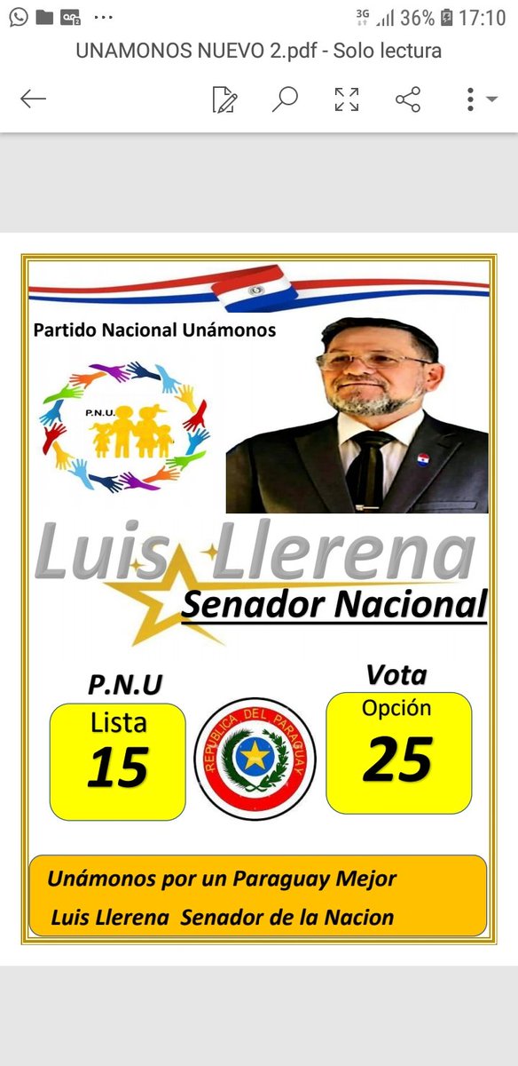 LUISLLE69000280's tweet photo. Candidato oficial de los Emigrantes Paraguayos https://t.co/ETeYVPT8RU