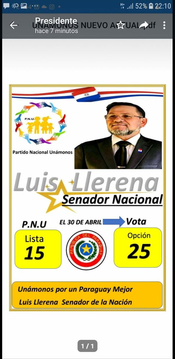 LUISLLE69000280's tweet photo. Candidato oficial de los Emigrantes Paraguayos https://t.co/us6EDZoaxi