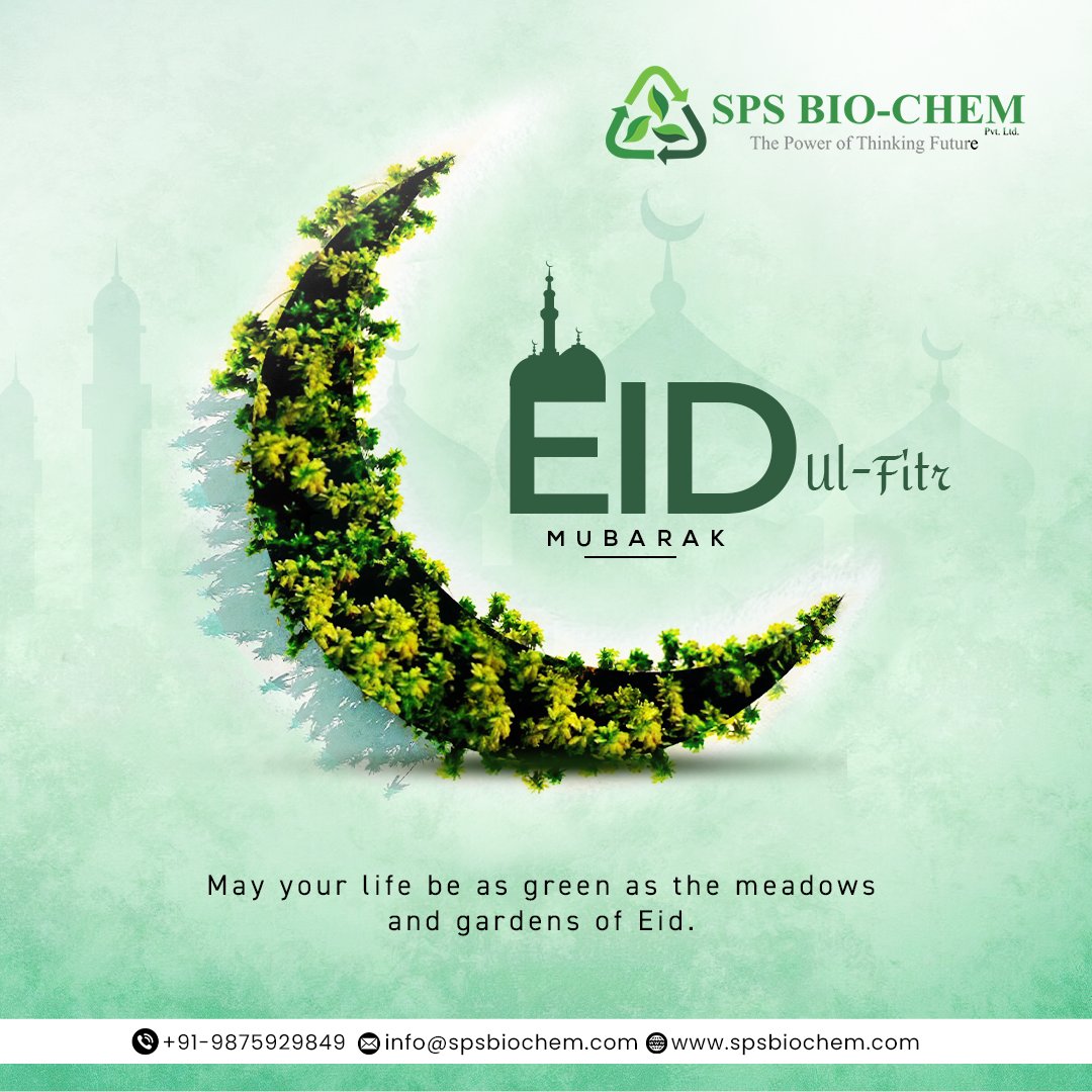 SPS BIO-CHEM wishes we all work together to spread happiness as green as the meadows and gardens of Eid. #eid #ecofriendly #eidcelebrations #eidmubarak #eidspecial #eidkachandmubarak⭐️🌙 #eidchand #SPSBioChem #sustainablefarming #organicwasteconverters #organicfarming