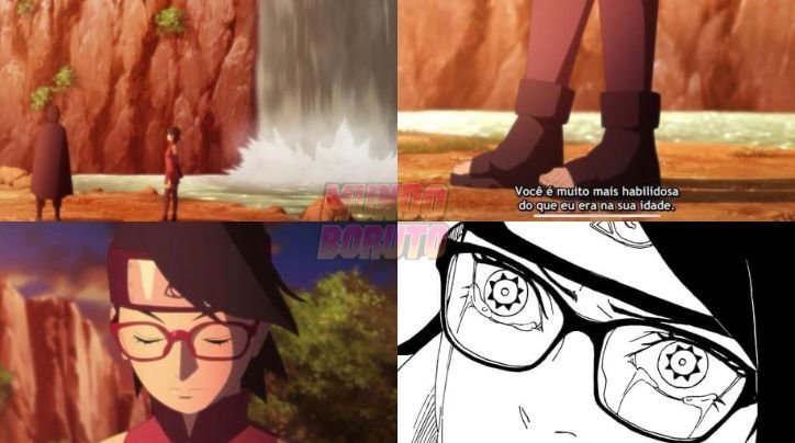 Mundo Boruto on X: Sasuke afirmou que Sarada é mais forte que ele na idade  dela. Sarada com apenas 12 anos desbloqueou o Mangekyou Sharingan. 🔥  #BORUTO  / X