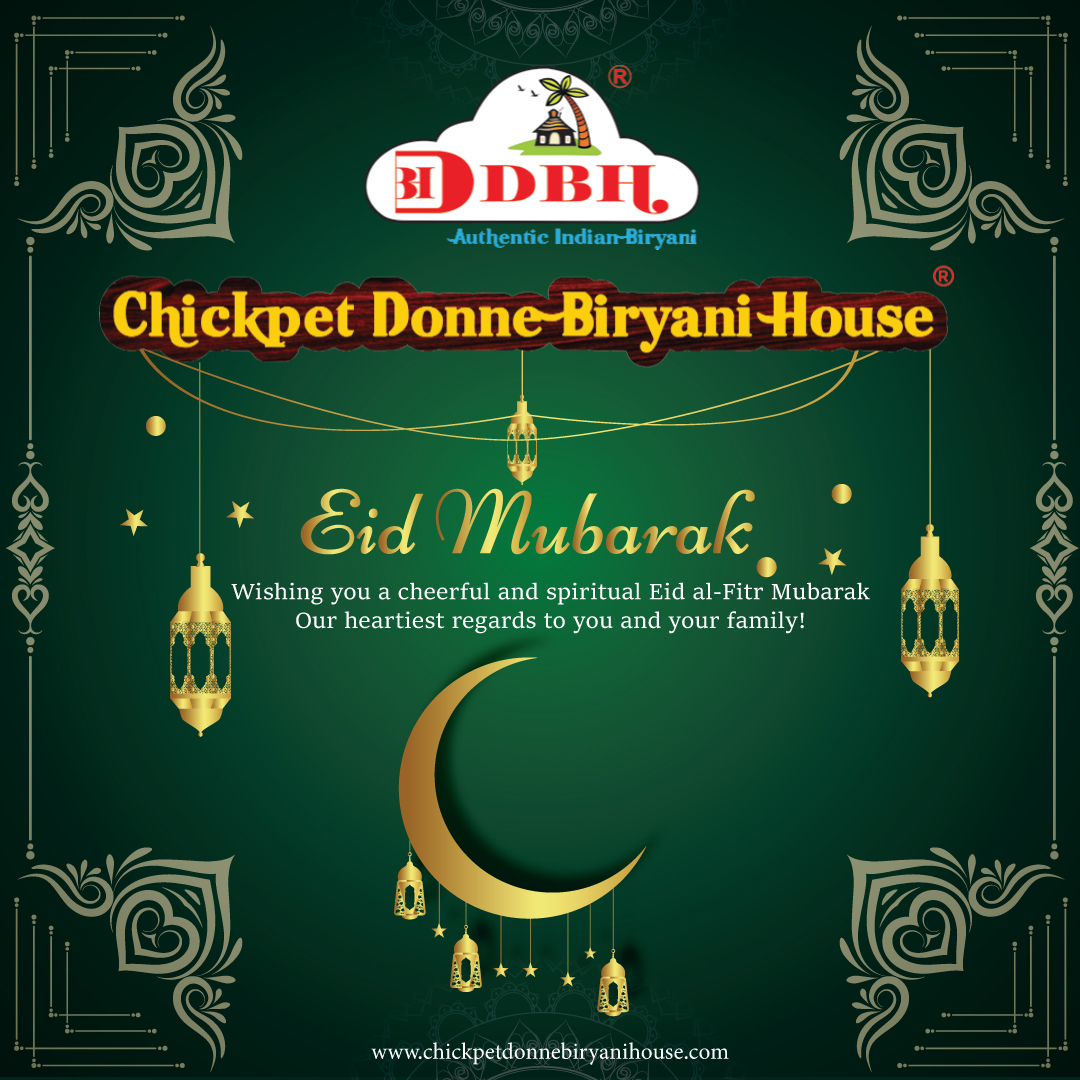ChickpetDBH's tweet photo. "On this Eid-ul-Fitr, may Allah's blessings bring happiness, prosperity, and peace to your life. Eid Mubarak!"
#happyeid #festival #chickpetdonnebiryanihouse #bangalore #foodlovers #india #restaurant https://t.co/ZwvaG2Hkz6