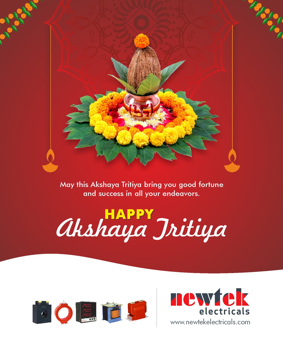 NewtekE's tweet photo. May this Akshaya Tritiya bring you good fortune and success in all your endeavors. 

#Akashyatritiya #Akashyatritiya2023 https://t.co/b69VKOZQlM