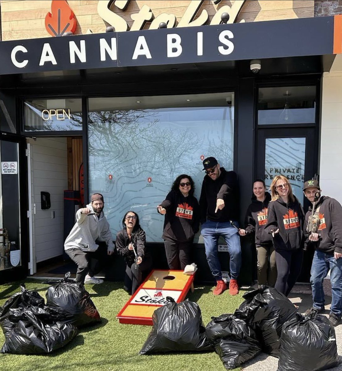 Team #1 back from their neighbourhood cleanup detail today! #StokdToSaveThePlanet 
#CommunityCleanup 
#EarthDay