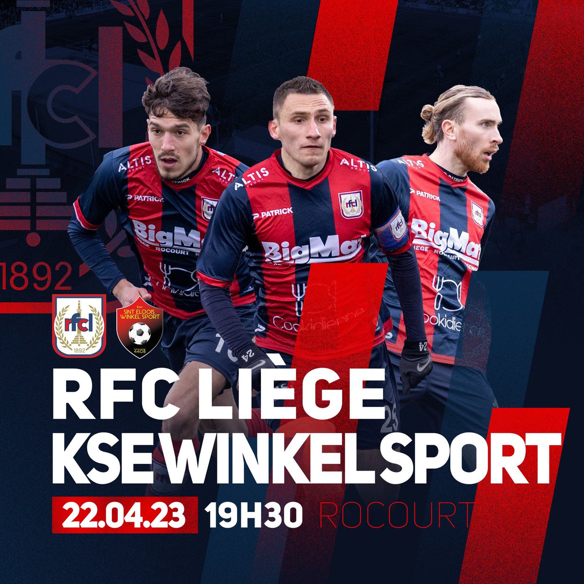 RFCLiege_news's tweet photo. 🗣#MatchDay
⚽️ #RFCLiège v S.E. Winkel Sport
🕢 19.30’
📍#Liège
🏟Stade de #Rocourt
🏆 #1Nationale1 
👮🏻Mr Loockx (🏳️Meys &amp; Minhal)
📲#FCLWin #RFCLWinkel #AllonsLiège
🎫 https://t.co/n87X4YpyUQ https://t.co/Z6VJ8vUzjr