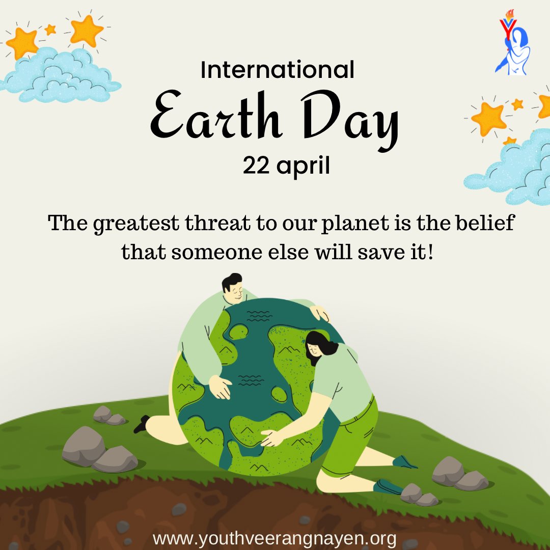 Yveerangnayen's tweet photo. Investing in a green economy is the only path to a healthy, prosperous, and equitable future.  #EarthDay
#YouthVeerangnayen 
#SaveEarth
#SaveEarthSaveLife
#CleanIndia https://t.co/oAAxDBG9Cu