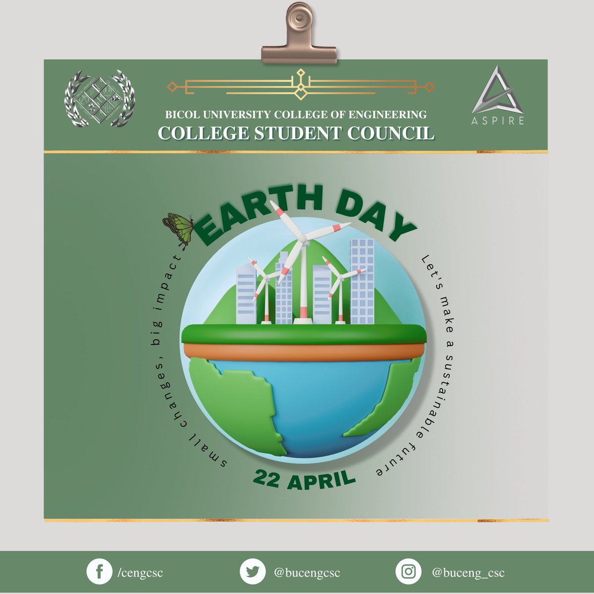 bucengcsc's tweet photo. 𝗘𝗮𝗿𝘁𝗵 𝗗𝗮𝘆 𝟮𝟬𝟮𝟯 🌱

Earth Day is a call to action to protect the natural systems that sustain us. Let's come together as a global community to address the urgent environmental challenges we face and create a brighter and more livable future. https://t.co/Z2UWrnM5eW