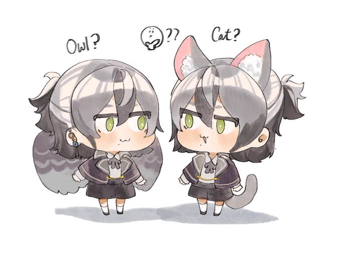 (minipets series)Actually Rei also give me a cat vibesmay be need to decide which animal he represent in the series after reading the story of Rei(I personally prefer owl) 