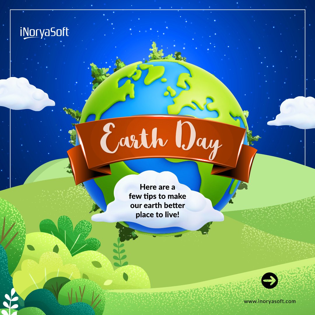 inoryasoft's tweet photo. Happy #WorldEarthDay! Annually, April 22 is celebrated as World Earth Day. This year's theme is "Invest in Our Planet" aiming for better investment in a green, prosperous, and equitable future. Follow these steps for a greener future.

#earthday #bettertomorrow #sustainablefuture https://t.co/cCspNUJ9Df