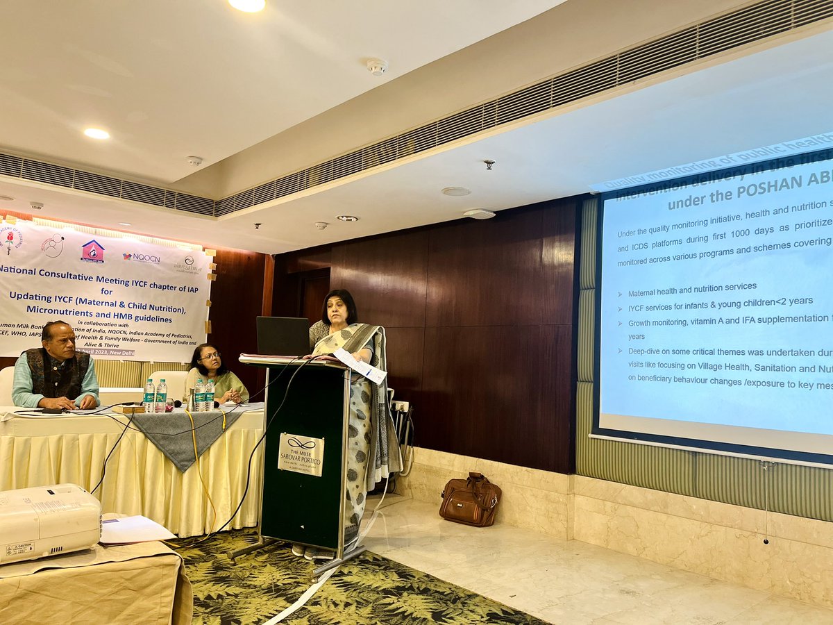 NaveenaSwapnabh's tweet photo. In the consultative discussion, @gargsuneela emphasising on integrated MIYCN curriculum for undergraduate medical students to improve the IYCF outcome 

@nihfw_India @india_iap @IAPSM_India @MoHFW_INDIA @nqocnindia @aliveandthrive @fhisolutions @khanamirmaroof @bpniindia https://t.co/A3JTaBuEnT