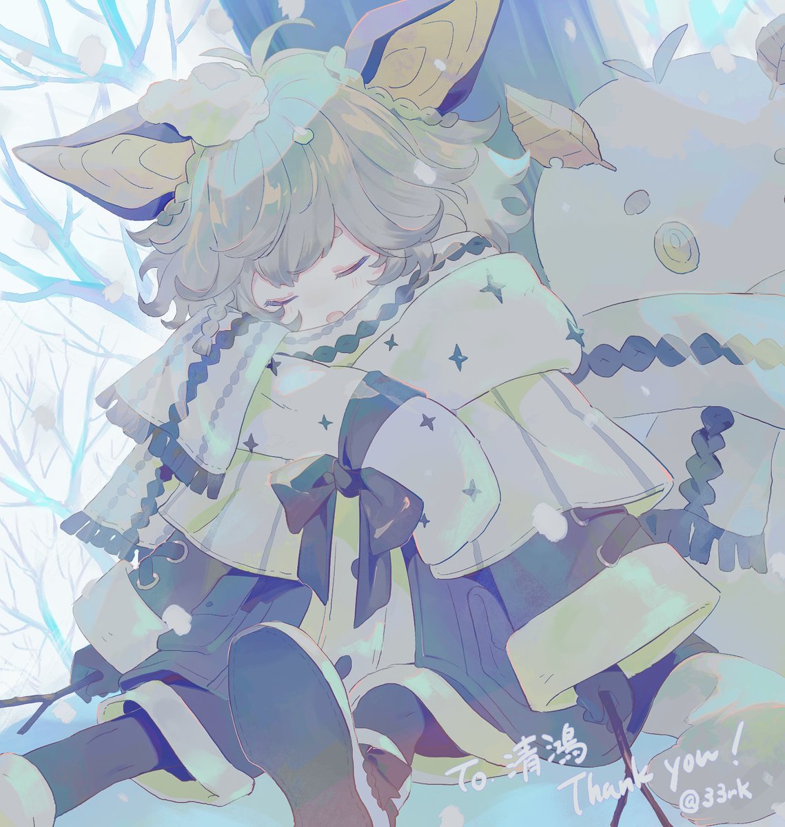 「skebにて描かせていただきました～!かわいかったです!ありがとうございます 」|さみりかのイラスト