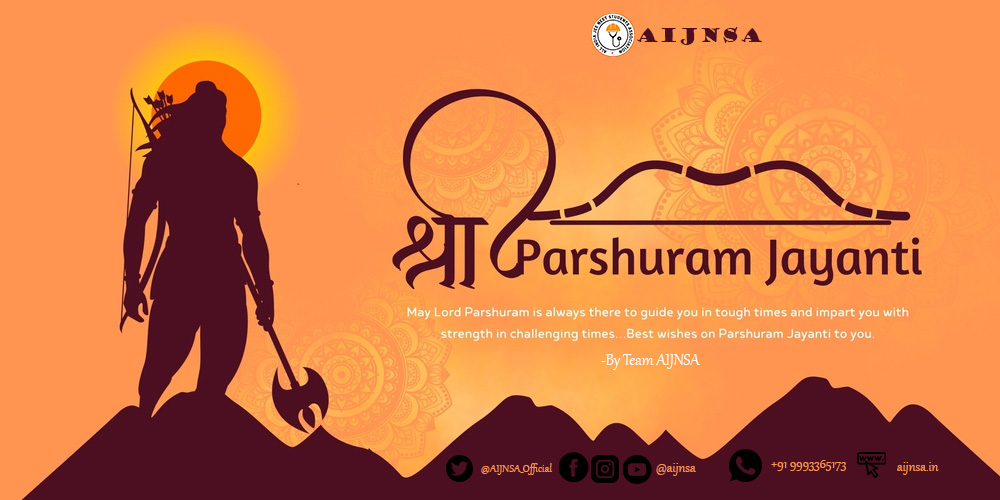vishwanathafmc's tweet photo. "परशुराम जयंती की हार्दिक शुभकामनाएँ! भगवान परशुराम का नाम सभ्यता, शौर्य और धर्मपरायणता के लिए समर्पित है। उनकी धर्मपरायणता और सामर्थ्य की प्रेरणा हमें उच्च मूल्यों और नैतिकता की राह पर चलते रहने के लिए मिले। जय भगवान परशुराम! #परशुराम_जन्मोत्सव @AIJNSA_official @UrHimanshuBorah https://t.co/aVwCoi4WoQ