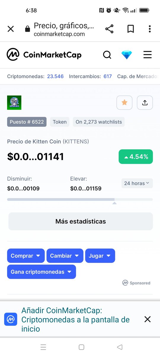 JavierV77806142's tweet photo. Wake Up #KittenCoin.
You can do It again.
#1000% gem. https://t.co/8IjapdFTmh