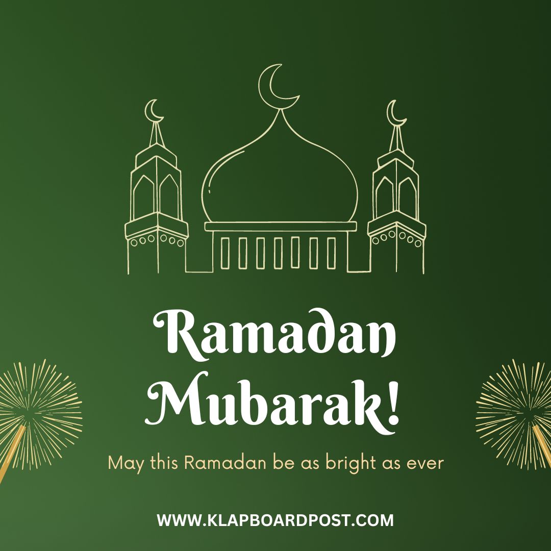 Ramadan Mubarak from KlapBoardPost 

#KlapBoard #KlapBoardPost #Ramadan #Ramadan2023 #RamadanMubarak #ramadankareem #Ramzan #Ramzan2023 #ramazanmubarak #EidMubarak #EidUlFitr #EidAlFitr #EidAlFitr2023 #Eid2023 #EidMubarak2023 #EID