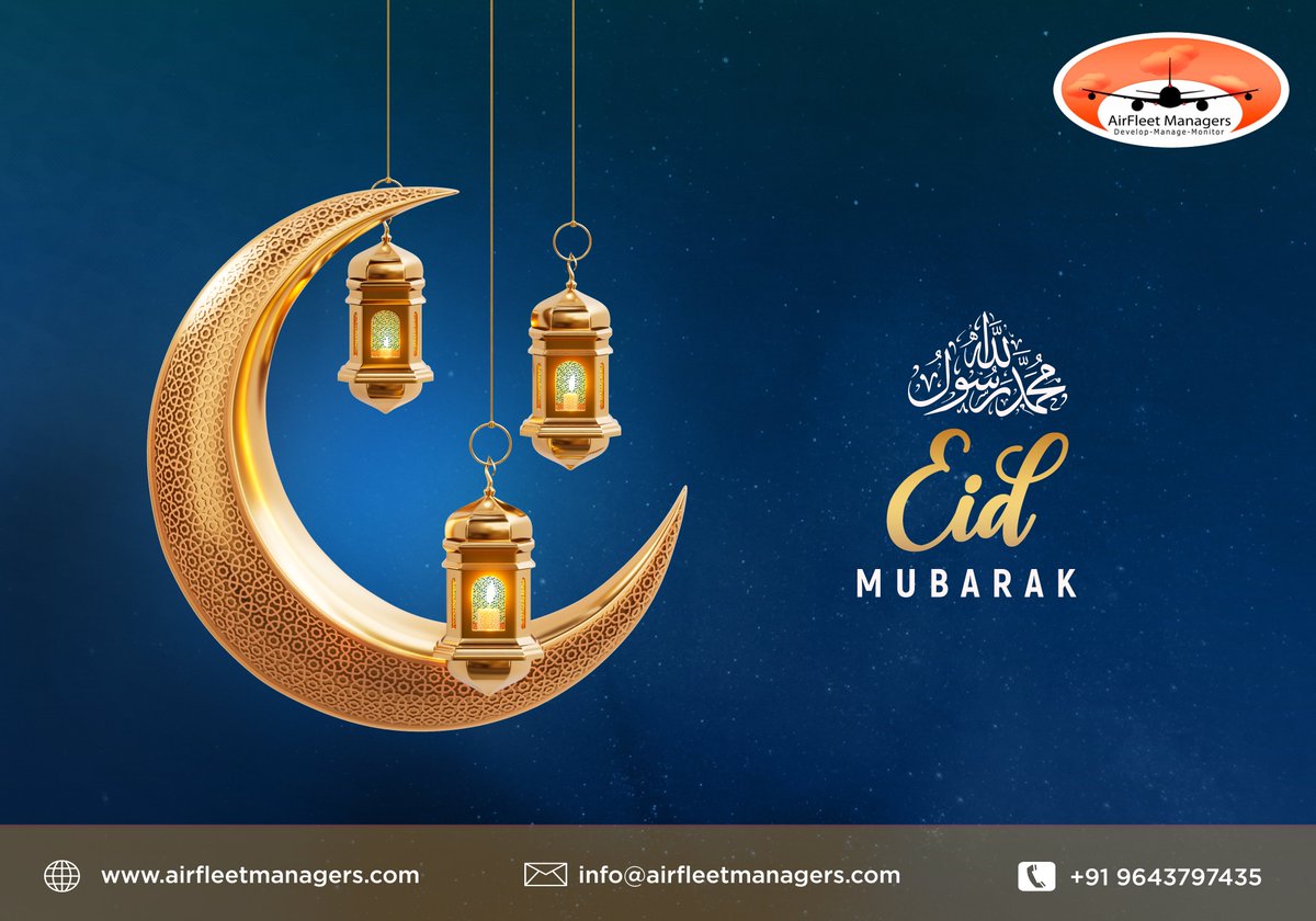 Airfleet's tweet photo. AirFleet Managers wish you all Eid Mubarak
May this special day bring peace, happiness and prosperity to everyone.
#Eid #AirfleetManagers #DesingDevelopMonitor
#trust_the_dependable_team https://t.co/tLiz1qJdrD