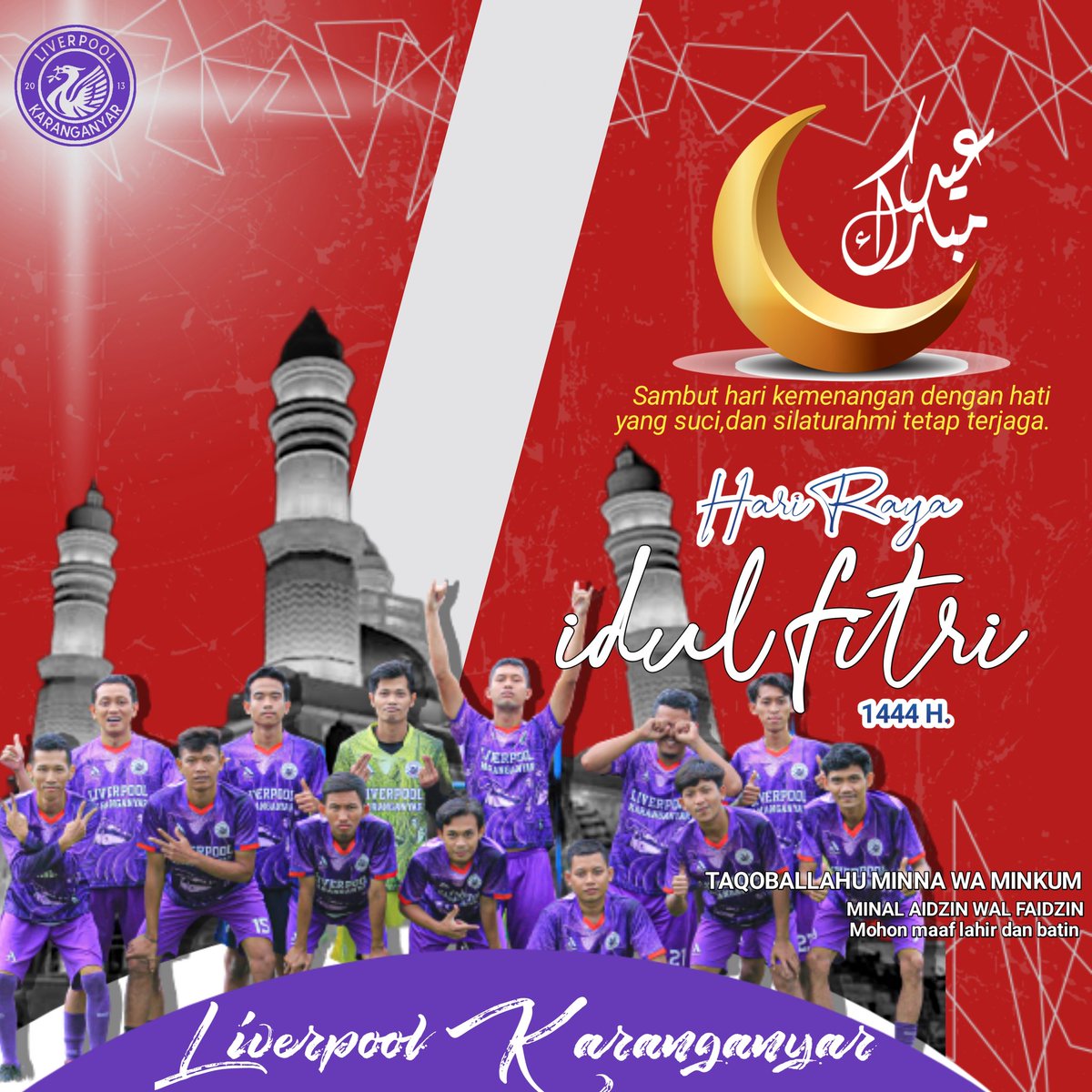 Minal Aidin Wal Faidzin
mohon maaf lahir dan batin