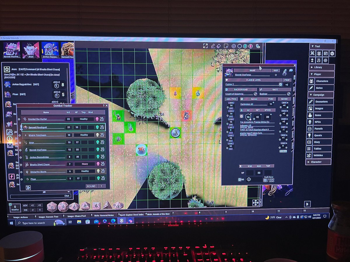 The quest continues! Night two of “Beyond The Last Redoubt.” Our adventurers find themselves on a recon mission in the woods of the “Lamial Wilds.” <a href="/FantasyGrounds2/">Fantasy Grounds VTT</a> #dungeonsanddragons
