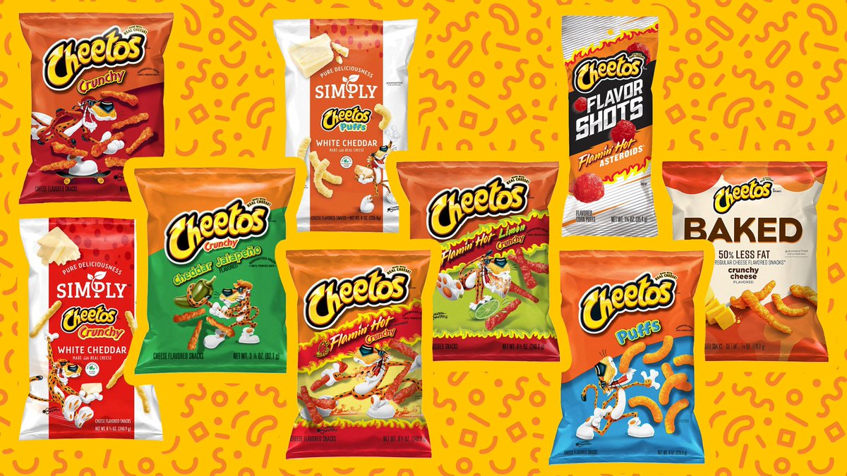 HsgvensSon's tweet photo. Favorite Cheetos? #SnackTwitter https://t.co/GzmMSOnYfJ
