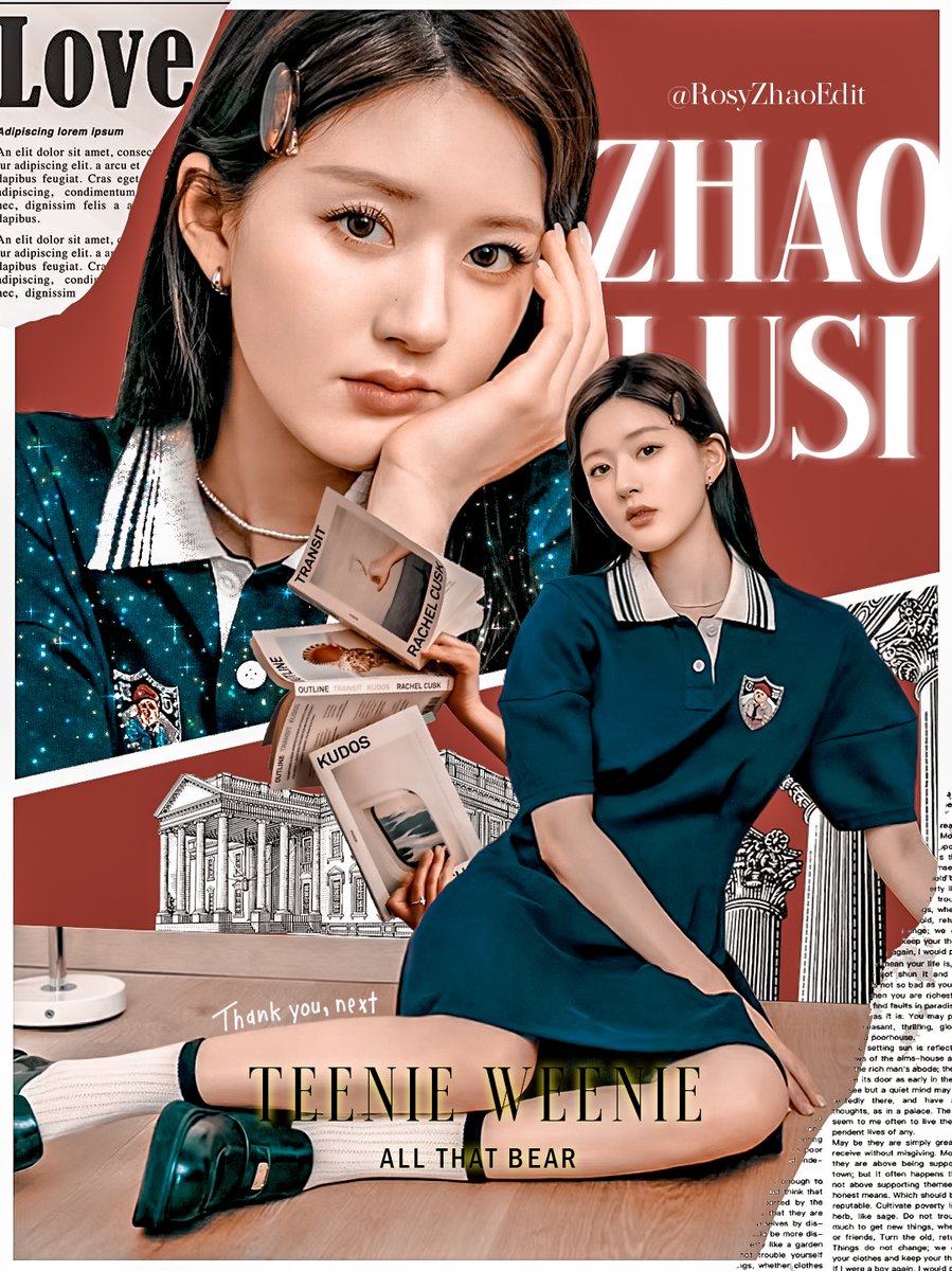 RosyZhaoEdit's tweet photo. 22042023

﹒⊢  𝘛𝘩𝘦𝘳𝘦'𝘴 𝘵𝘩𝘪𝘴 𝘨𝘪𝘳𝘭, 𝘵𝘩𝘦 𝘰𝘯𝘦 𝘢𝘯𝘥 𝘰𝘯𝘭𝘺 𝘸𝘰𝘯𝘥𝘦𝘳 𝘰𝘧 𝘵𝘩𝘪𝘴 𝘸𝘰𝘳𝘭𝘥⠀۪ ♡ ۫ 𝘛𝘩𝘪𝘴 𝘎𝘪𝘳𝘭 𝘣𝘺 𝘓𝘢𝘻𝘢 𝘔𝘰𝘳𝘨𝘢𝘯

80𝑠 𝑔𝑖𝑟𝑙

💜#Zhaolusi #จ้าวลู่ซือ #赵露思 #짜오루스 #チャオルースー #TEENIEWEENIE https://t.co/SgzJURjBIL