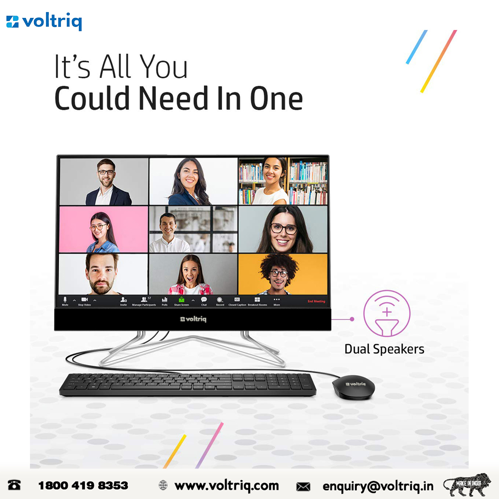 India's No.1 Electronic Brand
@voltriq

GIVE OUR VOLTRIQ ALL IN ONE PC
TO YOUR LOVE ONES

ITS ALL YOU COULD NEED IN ONE 

#voltriq #voltriqindia #bestdeals #GeMIndia #gemdealer #indianproducts #makeinindia  #AllinOnePC #trustedbrand #MostTrustedBrand #madeinindiaproducts