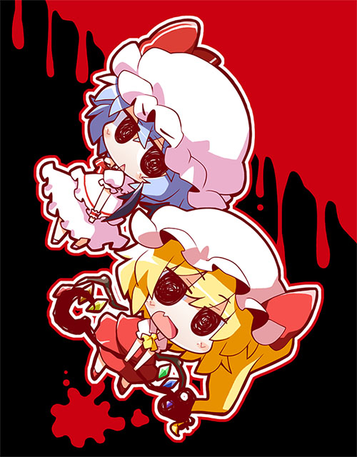 自分は好きで時々やってたSDのぐるぐる黒目表現、好きな人は好きなんだけど、「怖い」「気持ち悪い」などの理由で苦手な人も結構いるんだよね・・・
虚無っぽいから? 