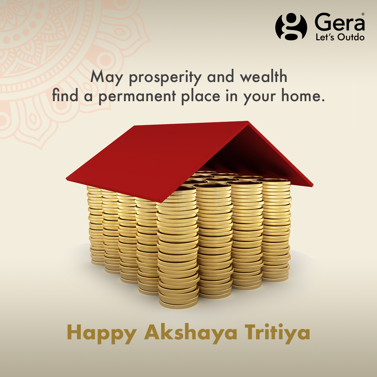 geradevelopment's tweet photo. On this auspicious occasion of #AkshayaTritiya, may you bring an abundance of prosperity and wealth to your home!
#AkshayaTritiya2023 #GeraDevelopments #LetsOutdo https://t.co/SBW0fT4Pnt