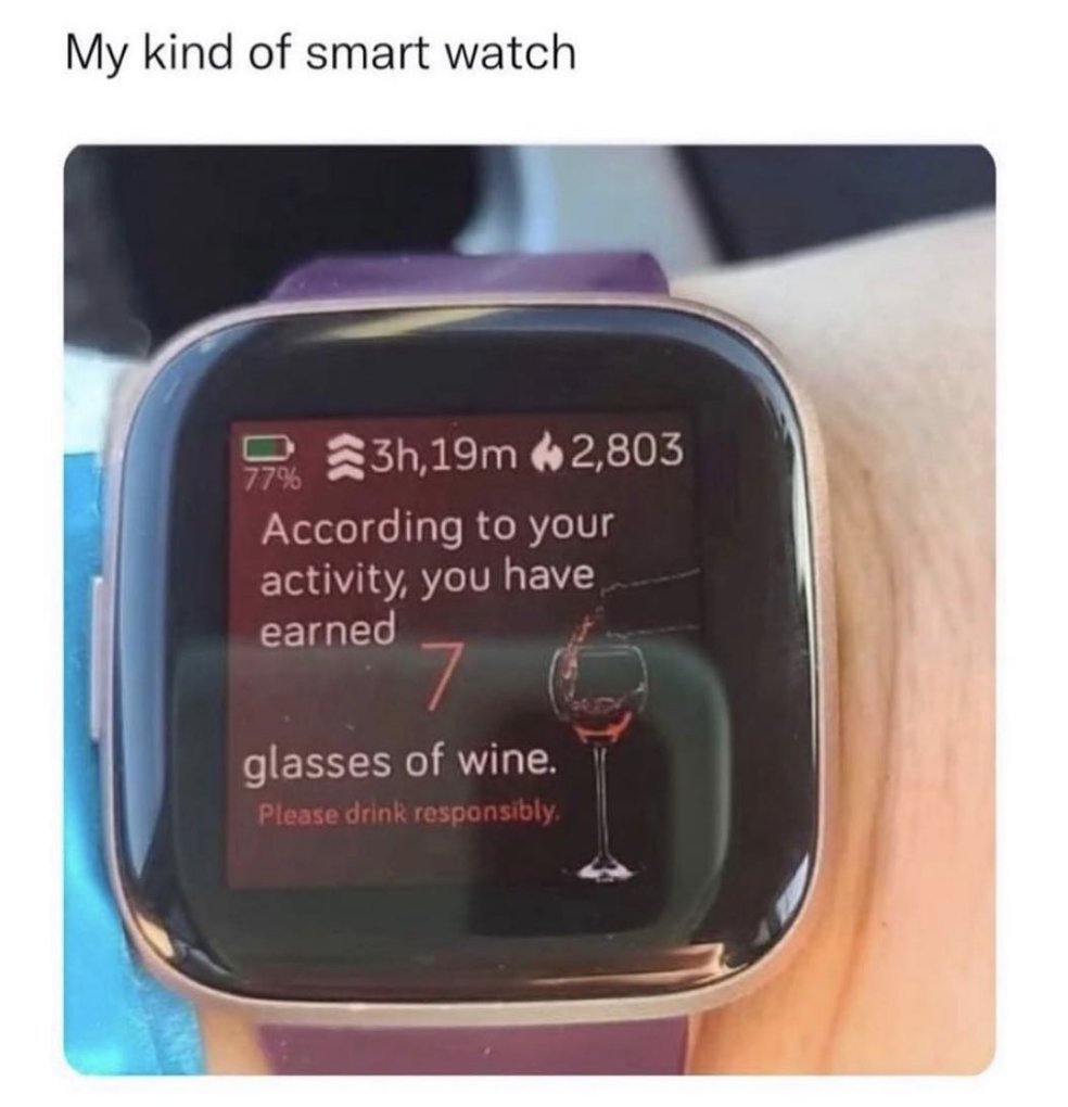 OleOrleans's tweet image. Dear Apple Watch,

Don’t tell me to stand up. Tell me to sip. 

h/t: @wwlwine

#winememe #winemoms #winelover #winecollectors #oleorleans