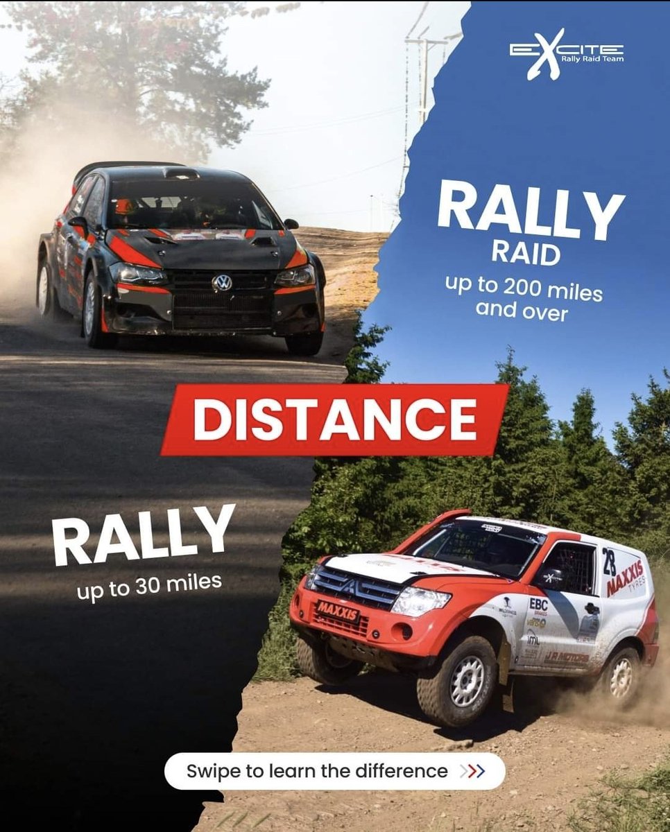 ExciteDakarGB's tweet photo. Have you ever wondered what the difference is between Rally and Rally Raid? 🏁
Swipe to find out! 👉
#rallyraid #rally #offroading #allfemalecrew #dakrrally #womeninmotorsport #motorsport #rallycar
@DuckhamsOil @Maxxis_Tyres @ebcbrakesuk #lofclutches https://t.co/MCTJ5z5gEL