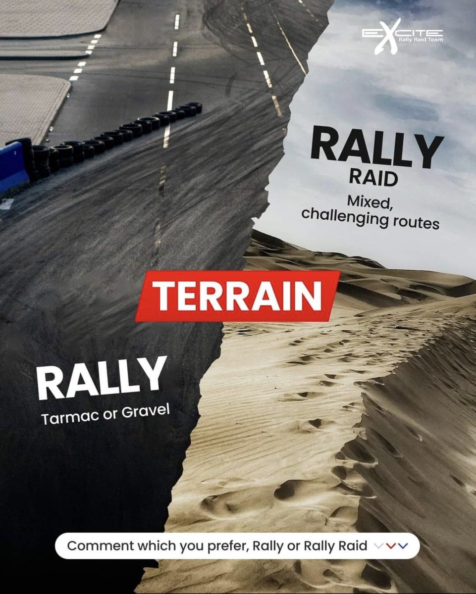 ExciteDakarGB's tweet photo. Have you ever wondered what the difference is between Rally and Rally Raid? 🏁
Swipe to find out! 👉
#rallyraid #rally #offroading #allfemalecrew #dakrrally #womeninmotorsport #motorsport #rallycar
@DuckhamsOil @Maxxis_Tyres @ebcbrakesuk #lofclutches https://t.co/MCTJ5z5gEL