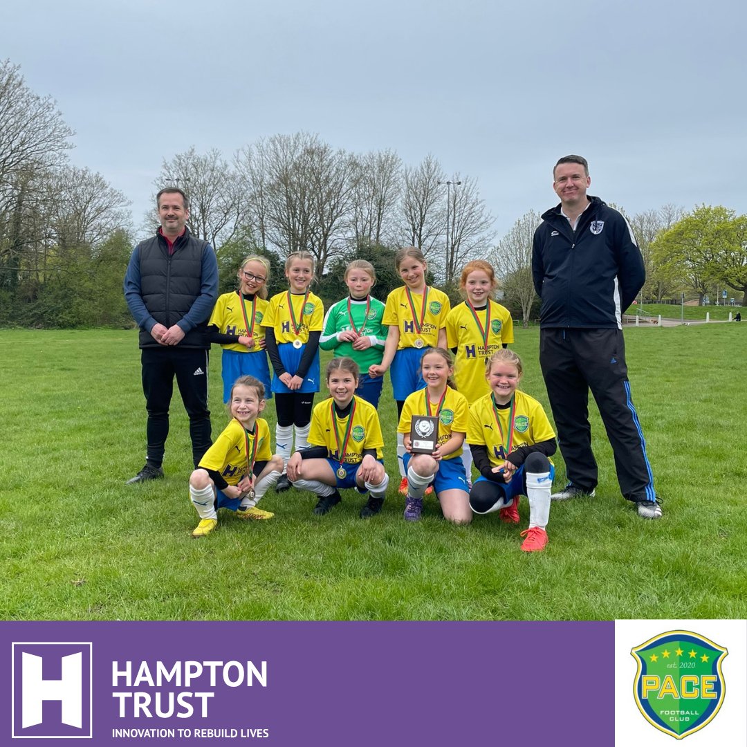 Congratulations to the Pace Pantheresses team sponsored by Hampton Trust on becoming U9 Hampshire Girls Youth Football League Plate Champions! <a href="/PaceYouth/">Pace Youth FC</a> <a href="/FA/">The FA</a>