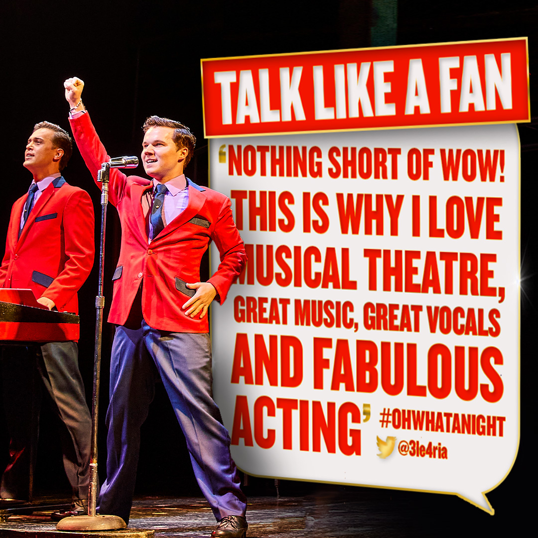 JerseyBoysUK's tweet photo. Our #JerseyBoysFans are just too good to be true! ❤️ #TalkLikeAFan https://t.co/XY5sbVPvaH