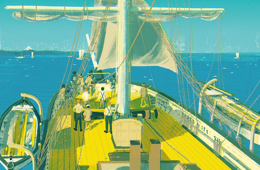 「これはだいぶ前の絵ですが、船ってホントに難しい。どこがどうなっているのか全然わか」|木内達朗 Tatsuro Kiuchiのイラスト