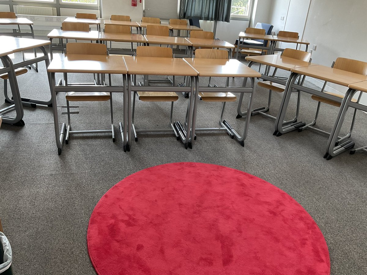 RadleyJMS's tweet photo. Inspired by @TEDTalks I have added a red spot in my classroom. I aim to encourage pupils to speak with passion, to be interesting, to engage, and for pupils not speaking to actively listen. Early signs are positive… #WhatsYourPassion https://t.co/x9Jx1Tu4u8